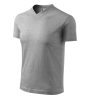 MALFINI V- NECK 100 % pamut V-nyakú póló SÖTÉTSZÜRKE MELÍROZOTT