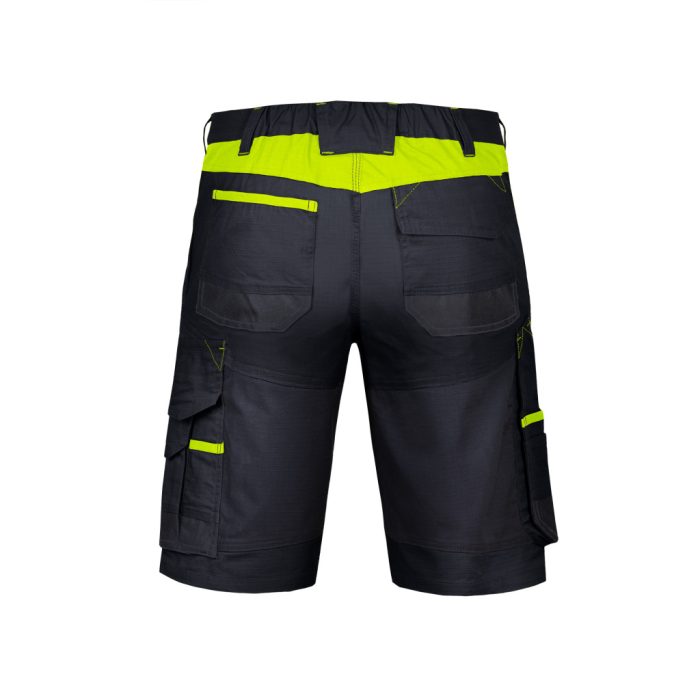BARI Fekete-Neon RIPSTOP munkaruha rövidnadrág