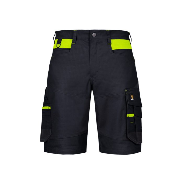 BARI Fekete-Neon RIPSTOP munkaruha rövidnadrág