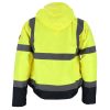 BOMBER Láthatósági neon bélelt téli munkaruha kabát