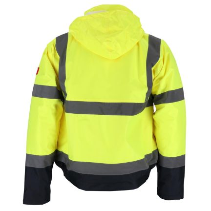 BOMBER Láthatósági neon bélelt téli munkaruha kabát