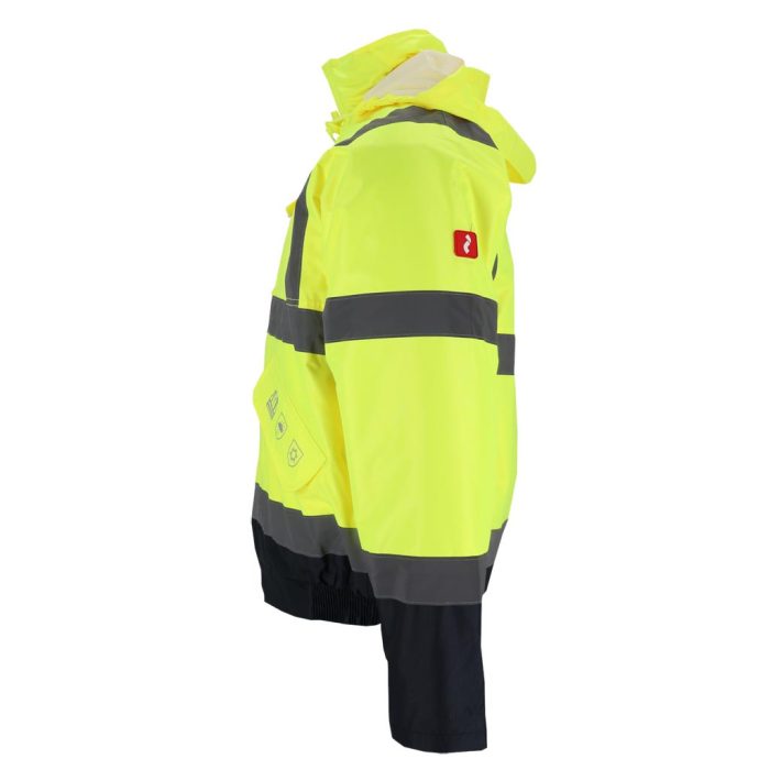 BOMBER Láthatósági neon bélelt téli munkaruha kabát