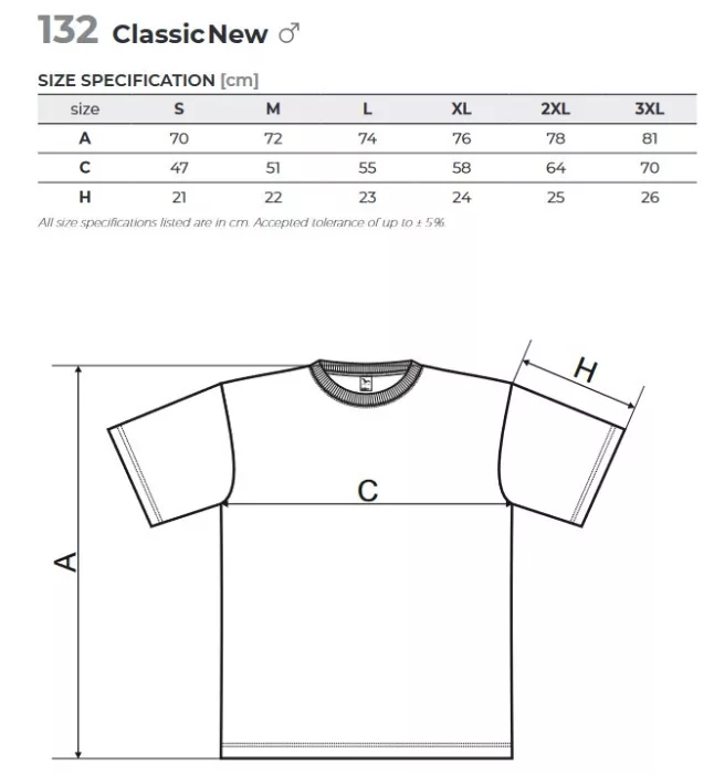 MALFINI CLASSIC NEW ÜVEGZÖLD színű 100 % pamut kerek nyakú póló