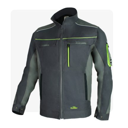 Classic stretch slim SZÜRKE munkaruha kabát