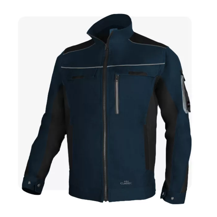 CLASSIC STRETCH SLIM navy kék munkaruha kabát