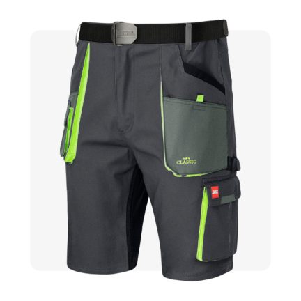 Classic Strech Slim Szürke munkaruha rövidnadrág