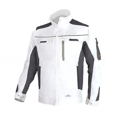 Classic stretch slim FEHÉR munkaruha kabát