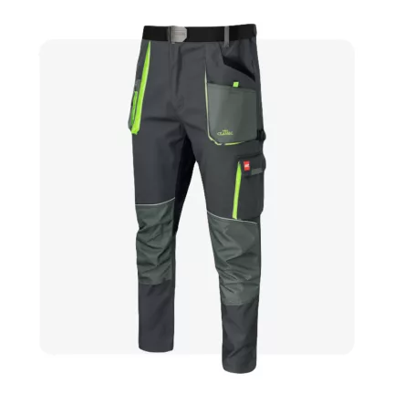 CLASSIC STRETCH SLIM szürke munkaruha derekas nadrág