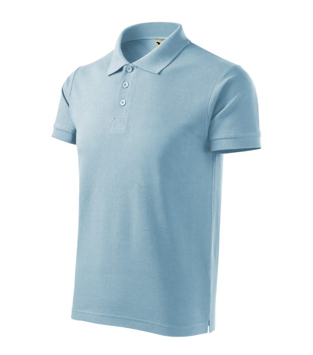 MALFINI COTTON HEAVY 100 % pamut galléros póló ÉGSZÍNKÉK