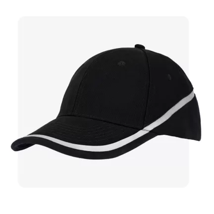 DOBBELT fekete fényvisszaverős baseball sapka