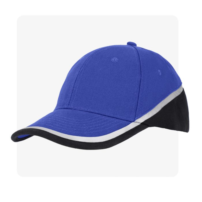 DOBBELT kék fényvisszaverő baseball sapka 