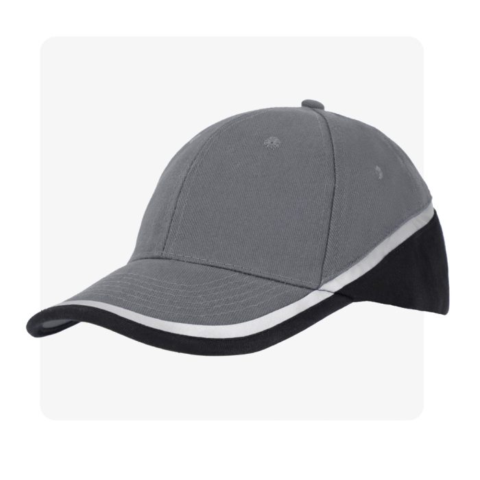 DOBBELT szürke fényvisszaverő baseball sapka 