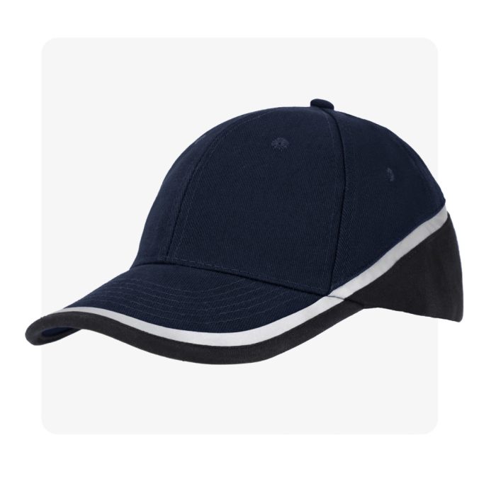 DOBBELT navy kék fényvisszaverő baseball sapka 