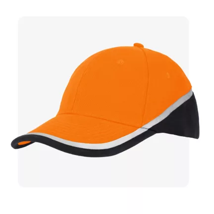 DOBBELT narancs fényvisszaverős baseball sapka