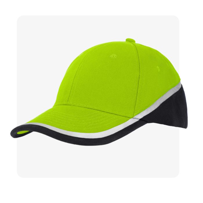 DOBBELT neon fényvisszaverő baseball sapka 
