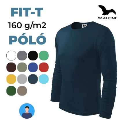 MALFINI FIT-T Hosszú ujjú 100 % pamut póló