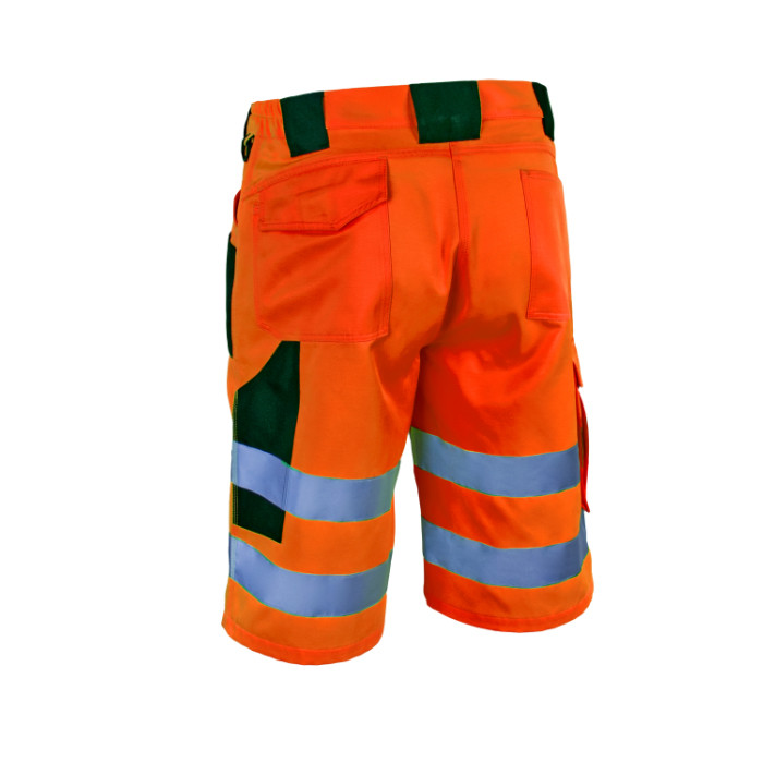 FLASH Láthatósági narancs munkaruha rövidnadrág