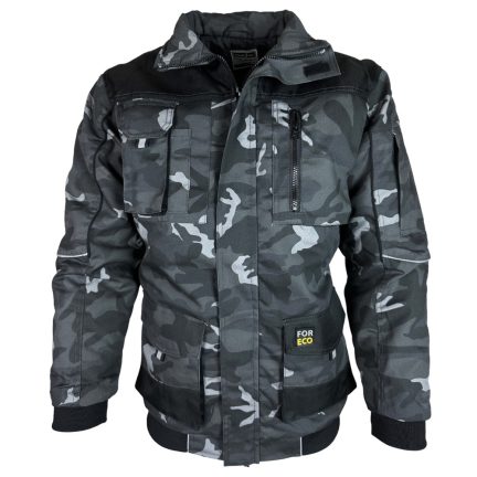 FORCO munkaruha TEREPSZÍNŰ bélelt téli kabát