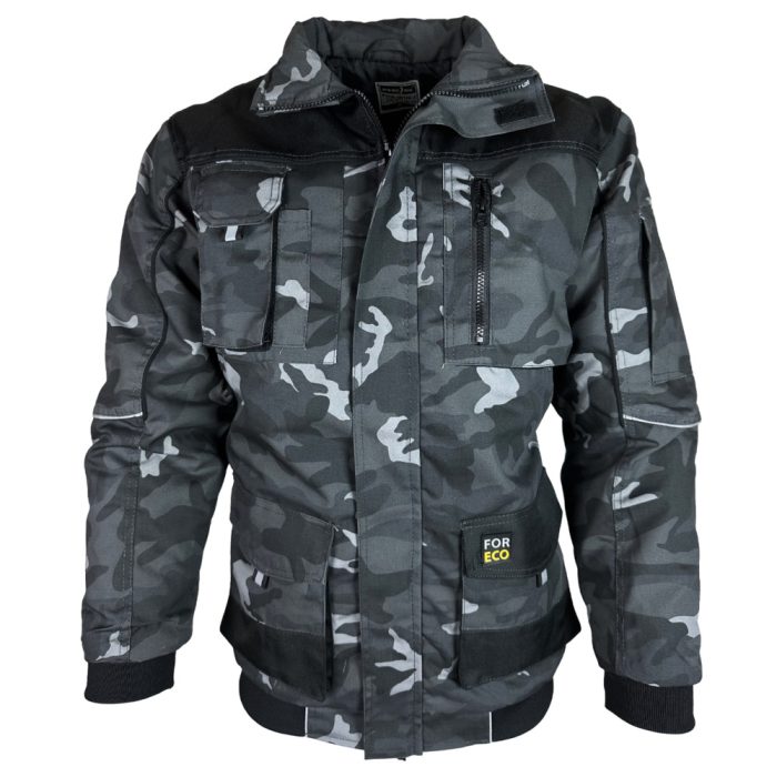 FORCO munkaruha TEREPSZÍNŰ bélelt téli kabát