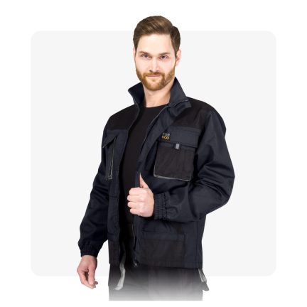 FORCO FEKETE munkaruha kabát