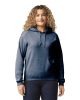 GILDAN GI18500 belebújós kapucnis pulóver Heather Sport Dark Navy