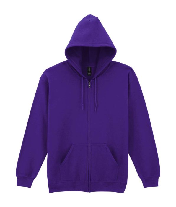 GILDAN GI18600 cipzáras, kapucnis pulóver Purple