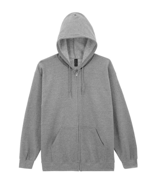 GILDAN GI18600 cipzáras, kapucnis pulóver Sport Grey