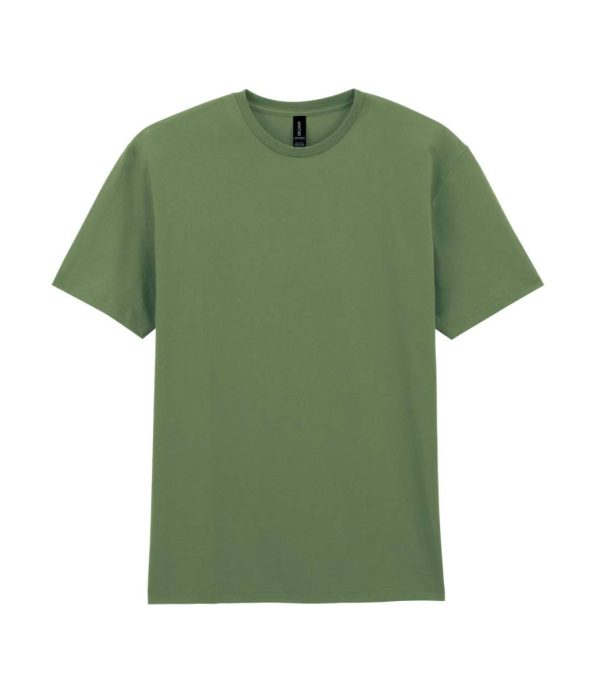 GILDAN GI3000 100 % pamut kerek nyakú póló Military Green 