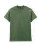 GILDAN GI5000 100 % pamut kerek nyakú póló Military Green 