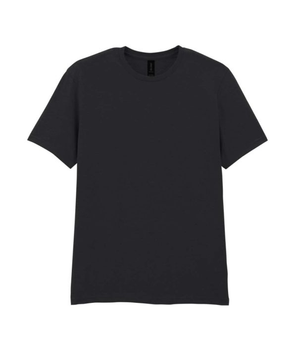 GILDAN GI64000 100 % pamut kerek nyakú póló Black