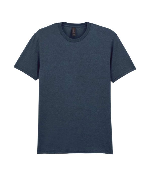 GILDAN GI64000 100 % pamut kerek nyakú póló Dark Heather