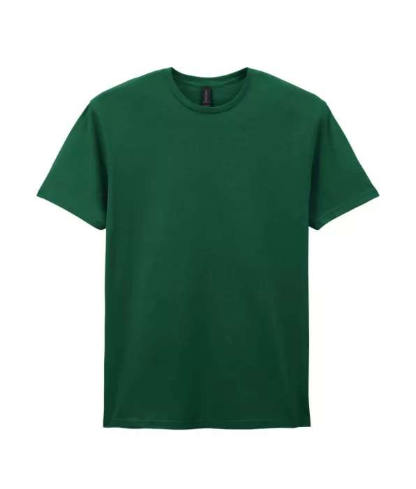 GILDAN GI64000 FAN DARK GREEN 100 % pamut kerek nyakú póló