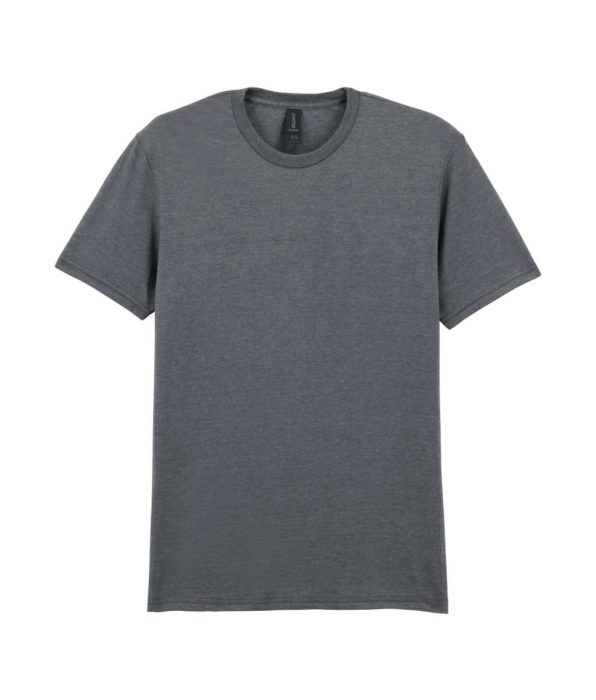 GILDAN GI64000 100 % pamut kerek nyakú póló Graphite Heather