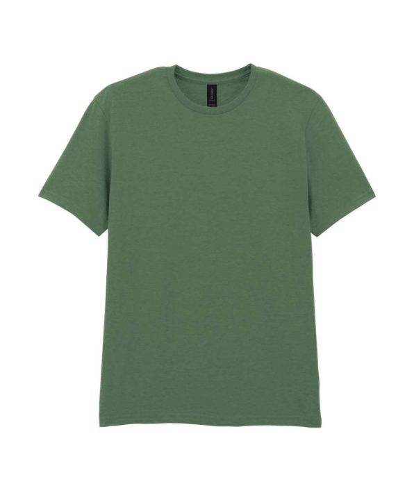 GILDAN GI64000 100 % pamut kerek nyakú póló Military Green 