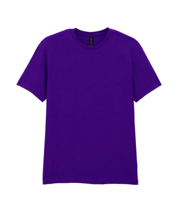 GILDAN GI64000 100 % pamut kerek nyakú póló Purple