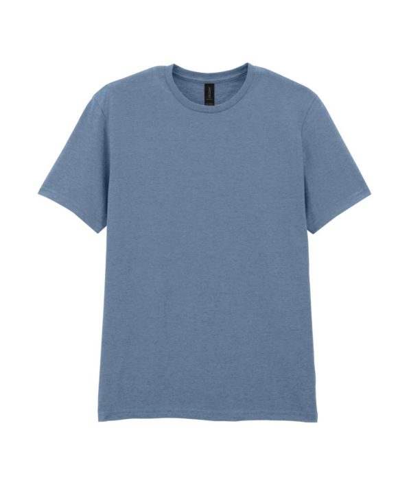 GILDAN GI64000 100 % pamut kerek nyakú póló Stone Blue