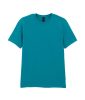 GILDAN GI64000 100 % pamut kerek nyakú póló Tropical Blue