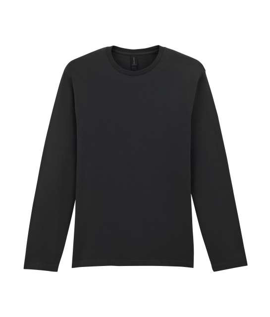 GILDAN GI64400 100 % pamut hosszú ujjú póló Black