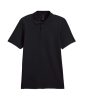 GILDAN GI64800 100 % pamut galléros póló Black