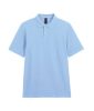 GILDAN GI64800 100 % pamut galléros póló Light Blue