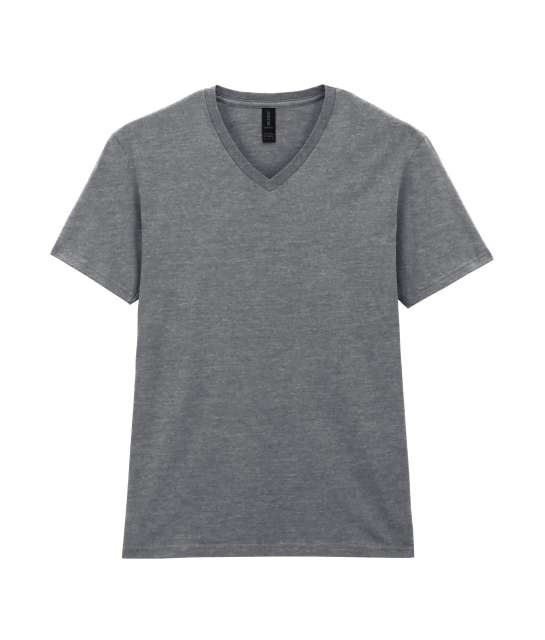 GILDAN GI64V00 pamut/poliészter keverék  v nyakú póló RS Sport Grey