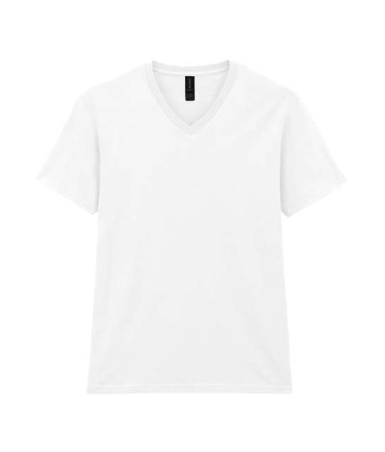 GILDAN GI64V00 100 % pamut v nyakú póló White