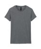 GILDAN GIL64000 100 % pamut kerek nyakú póló Graphite Heather