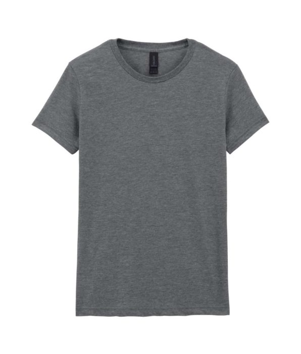 GILDAN GIL64000 100 % pamut kerek nyakú póló Graphite Heather