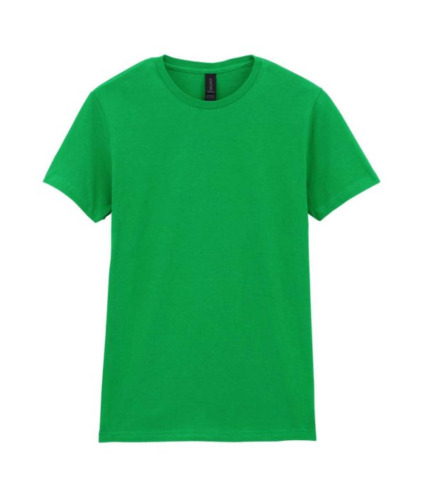 GILDAN GIL64000 100 % pamut kerek nyakú póló Irish Green