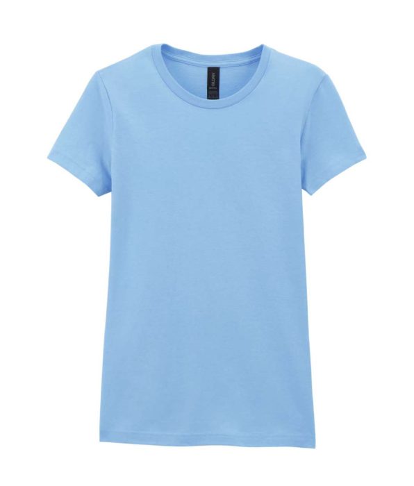 GILDAN GIL64000 100 % pamut kerek nyakú póló Light Blue