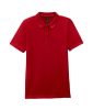 GILDAN GIL64800-B3 100 % pamut galléros póló Cherry Red