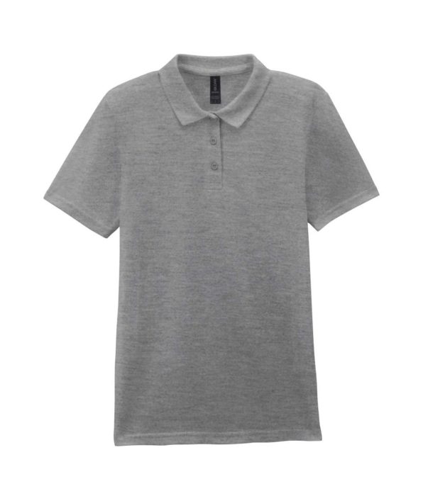 GILDAN GIL64800-B3 100 % pamut galléros póló RS Sport Grey