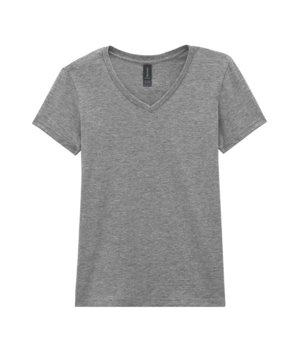 GILDAN GIL64V00 100 % pamut v nyakú póló RS Sport Grey