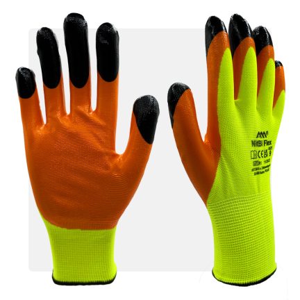 Dupla nitril mártott munkavédelmi kesztyű